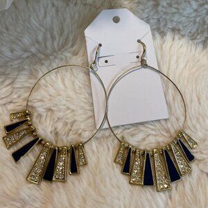 Golden Earrings  NWT
